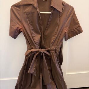 Diane Von Furstenberg Brown Wrap Dress